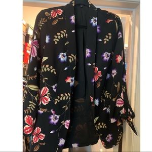 Express multi-colored floral boyfriend blazer. (Oversized blazer)